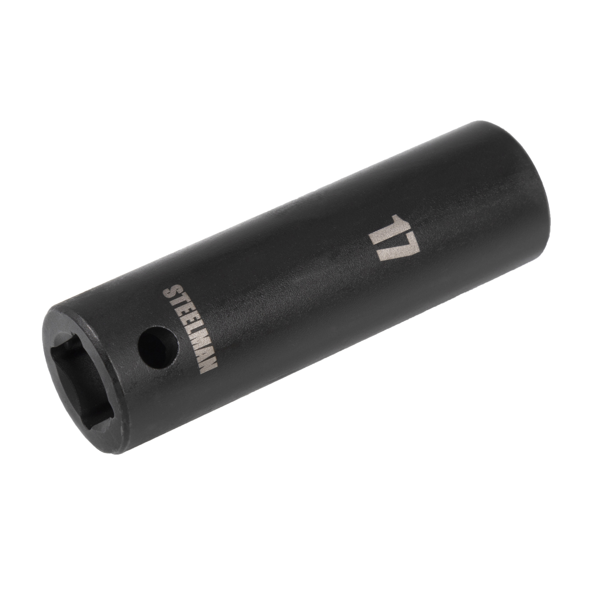 STEELMAN 1/2-Inch Drive x 17mm Deep Well Thin Wall 6-Point Impact Socket, Model# 79403